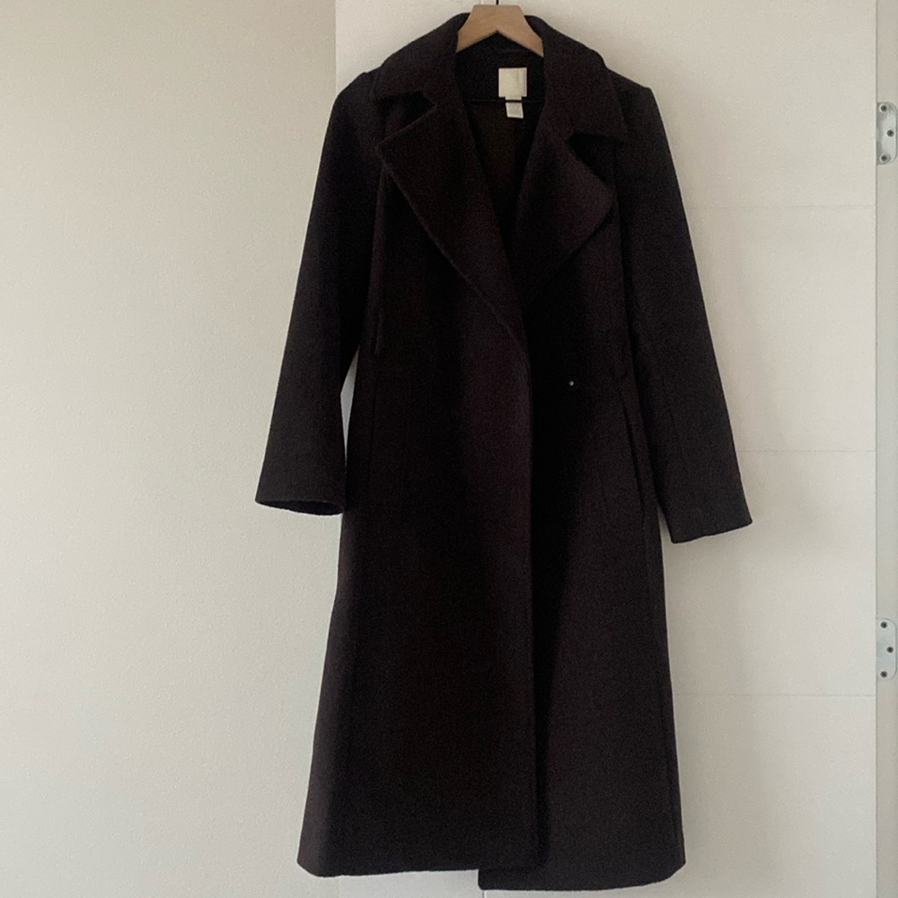 H&M brown long coat